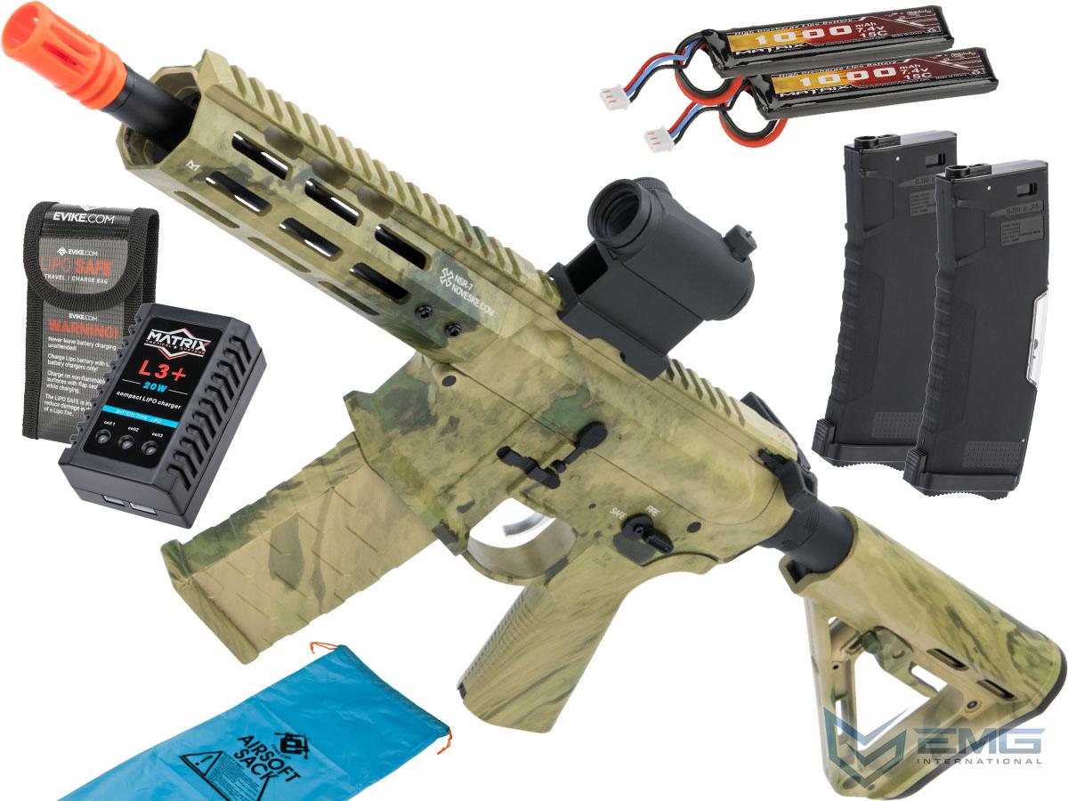 EMG NOVESKE Gen 4 w/ eSilverEdge SDU2.0 Gearbox Airsoft AEG Training Rifle (Model: Pistol / ATACS FG / Go Airsoft Package)