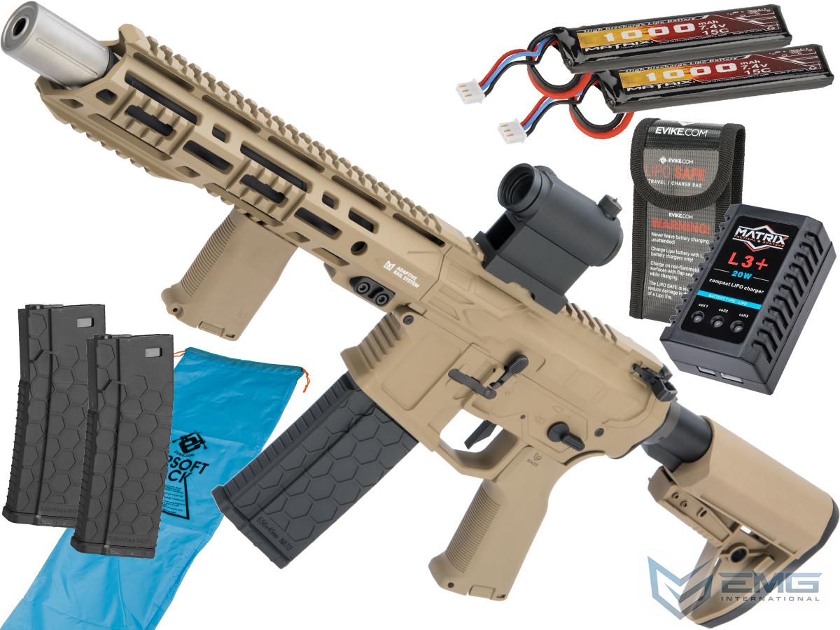 EMG / Sharps Bros Jack Licensed Full Metal Advanced M4 Airsoft AEG Rifle  (Color: Tan / 7 SBR / Go Airsoft Package), Airsoft Guns, Airsoft Electric  Rifles -  Airsoft Superstore