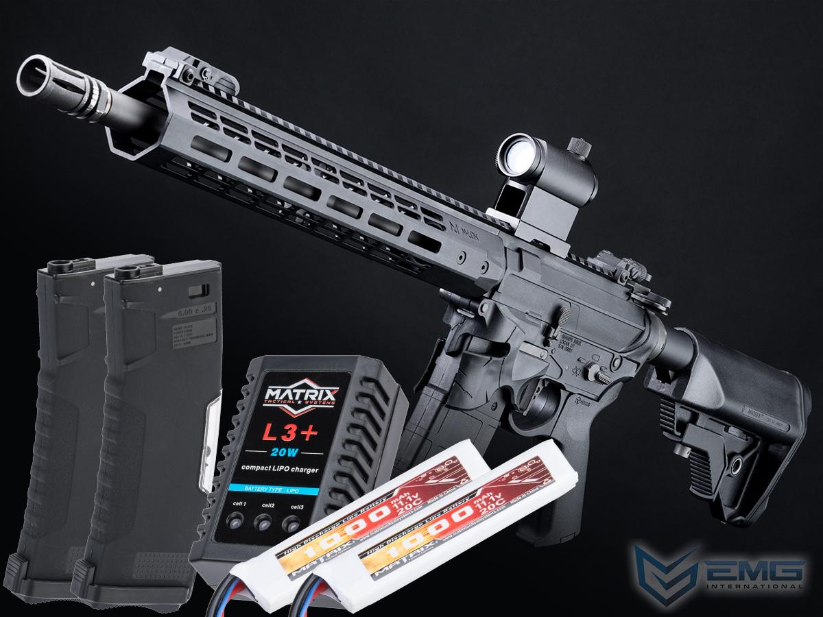 EMG Helios / Sharps Bros Overthrow Licensed Polymer Receiver M4 Airsoft AEG Rifle (Model: 15 Carbine / Go Airsoft Package)