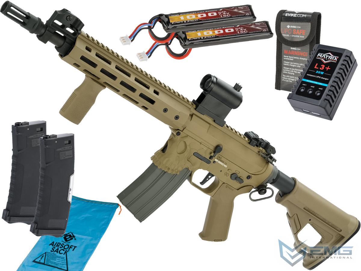 EMG / Sharps Bros Jack Licensed Full Metal Advanced M4  Airsoft AEG Rifle (Color: Tan / 10 SBR / Go Airsoft Package)