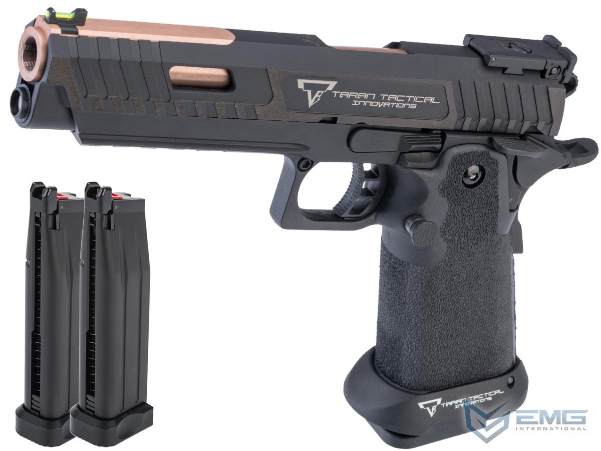 EMG TTI Licensed JW3 2011 Combat Master Airsoft Training Pistol w/ Custom Island Barrel (Model: CO2 / Reload Package)