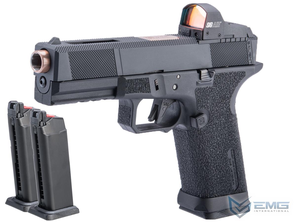 EMG SAI BLU w/ EMG Tier One Utility RMR-Cut Slide GBB Airsoft Pistol (Color: Rose Gold / Competition Package)