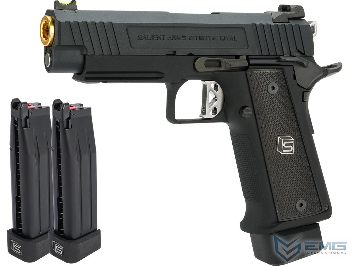EMG / Salient Arms International 2011 4.3 DS Full Auto Select Fire GBB Pistol (Color: Black / CO2 / Reload Package)
