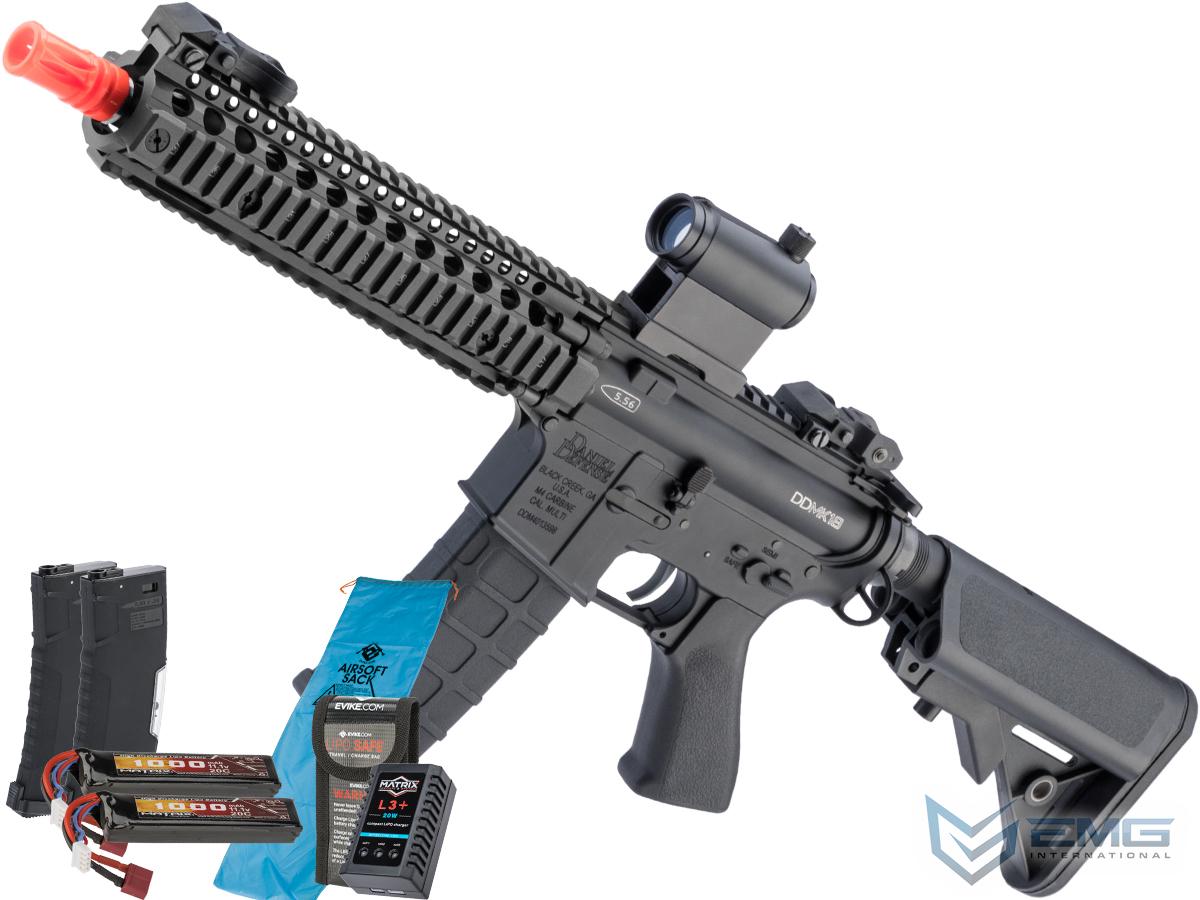 EMG / Daniel Defense Licensed SOPMOD Block II w/ GATE ASTER Programmable MOSFET (Model: Mk18 / Black / Go Airsoft Package)