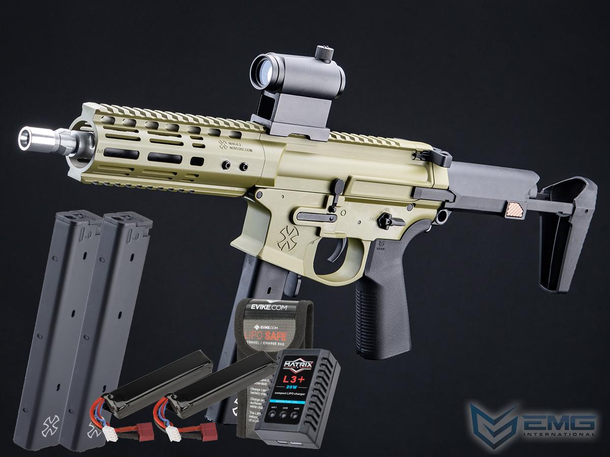 EMG Noveske Space Invader Gen4 Pistol Caliber Carbine Training Weapon (Color: Bazooka Green / 8.5 / Go Airsoft Package)