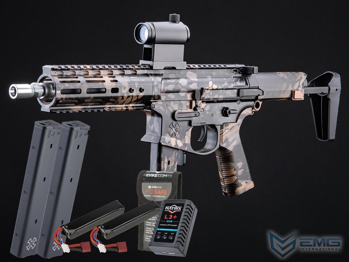EMG Noveske Space Invader Gen4 Pistol Caliber Carbine Training Weapon (Color: Kryptek Obskura Nox / 8.5 / Go Airsoft Package)