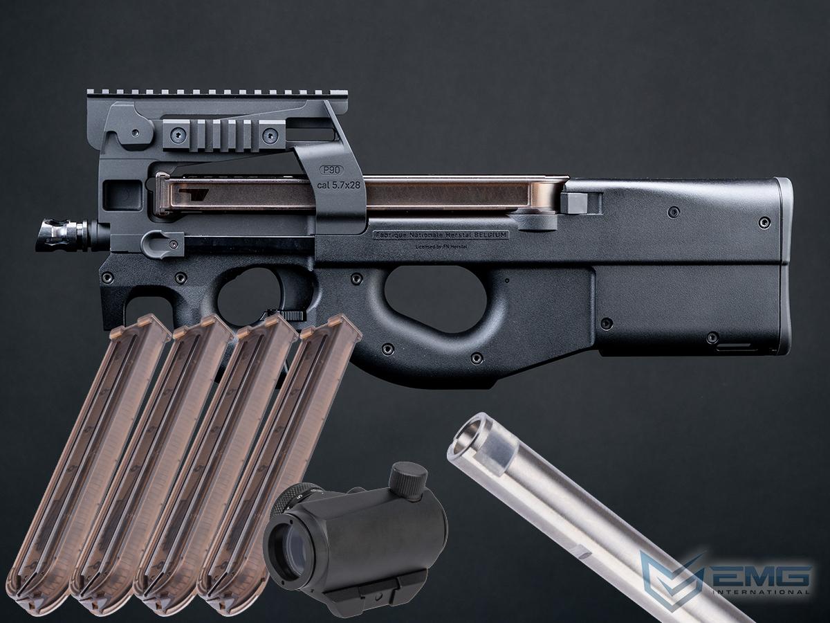 EMG / KRYTAC FN Herstal P90 Airsoft AEG Training Rifle Licensed by Cybergun (Model: 400 FPS / Siege Package)