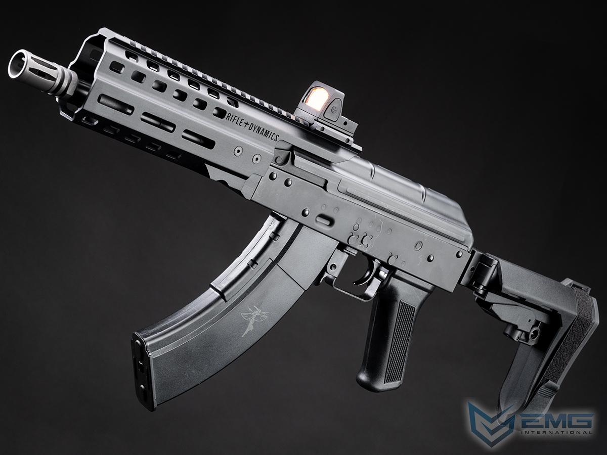 Pre-Order ETA June 2024 EMG Rifle Dynamics Licensed Quickhatch AK PDW Airsoft AEG by LCT (Model: 350FPS / Rapid Deployment Package)