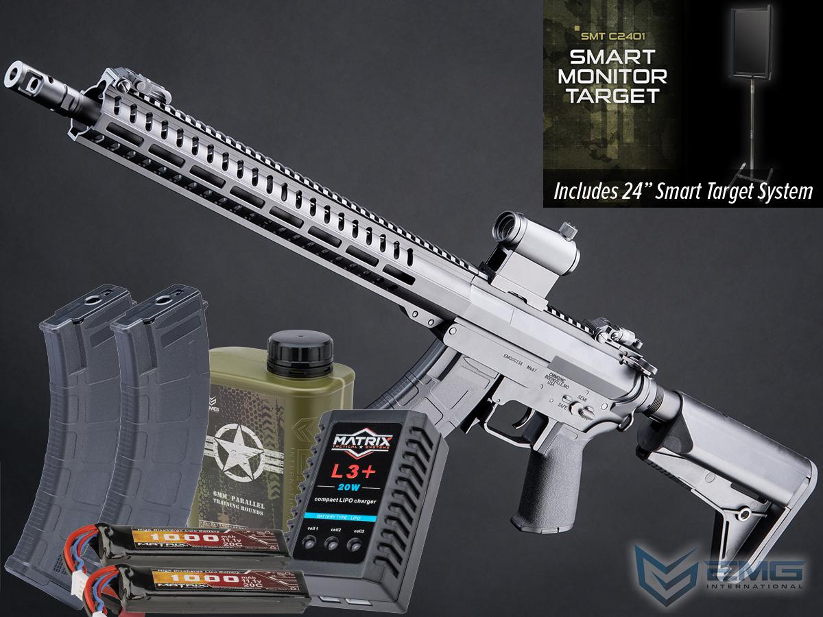 EMG CMMG Licensed MK47 Ver2 Airsoft AEG Parallel Training Weapon w/ Platinum Gearbox (Model: Resolute RECCE / 400 FPS / Train At Home Package)
