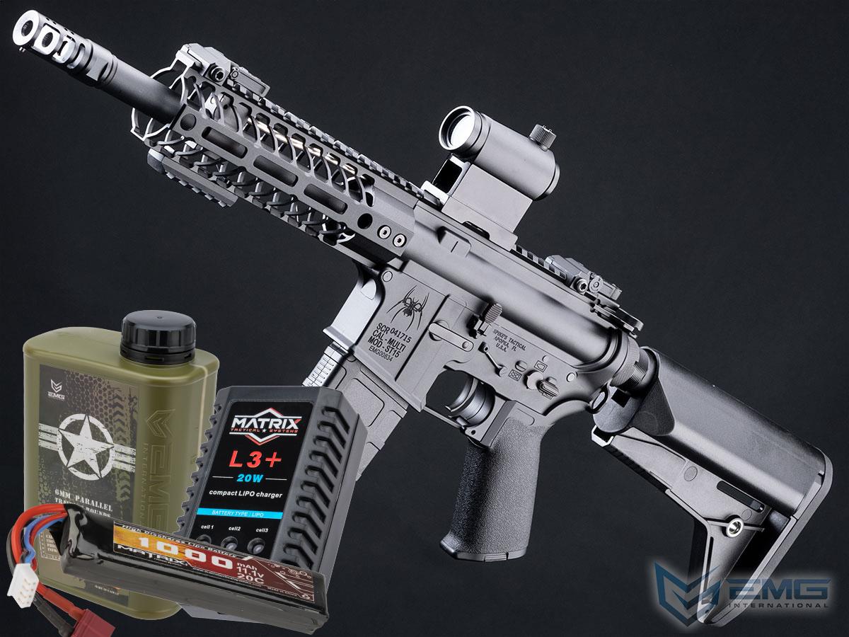 EMG Spike's Tactical Licensed M4 AEG AR-15 Parallel Training Weapon (Model: 7 PDW / 350 FPS / Starter's Package)