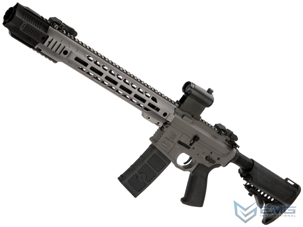 EMG / SAI GRY AR-15 AEG Training Rifle w/ JailBrake Muzzle w/ GATE ASTER Programmable MOSFET (Configuration: Carbine / Grey Non-ITAR)