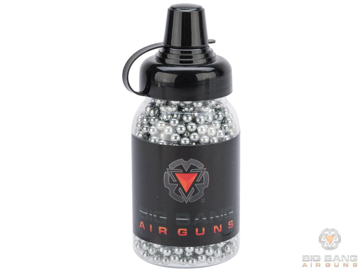 Big Bang Airgun 4.5mm / .177 cal Steel BB - Bottle (Type: Zinc Plated Steel / 1500rd)