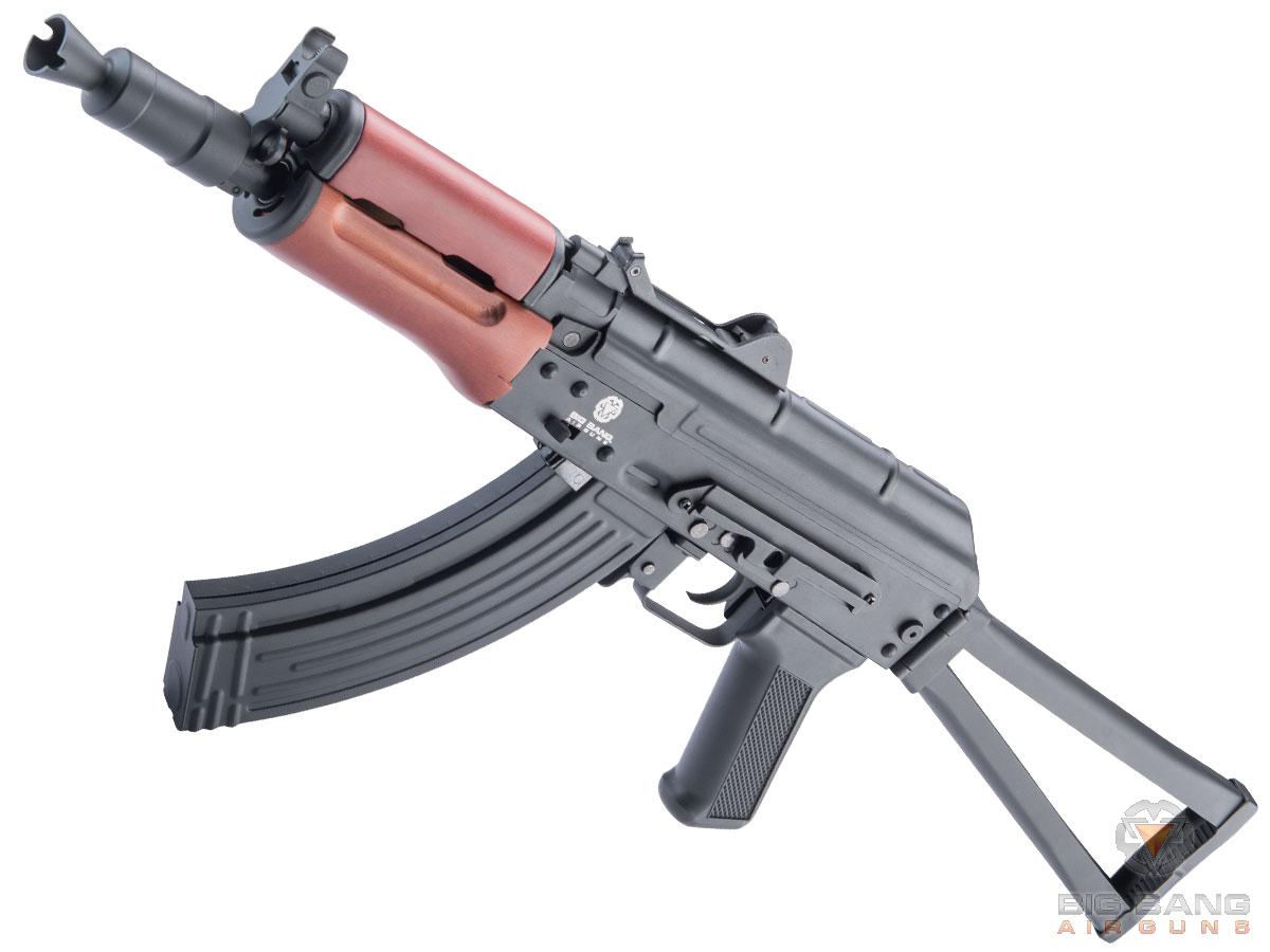 Big Bang Air Gun Full Metal AK-74 Semi-Automatic .177 4.5mm Caliber CO2 Powered Air Rifle (Model: AKS-74U)