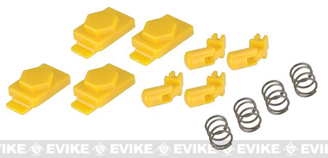 Hexmag Airsoft HexID (4 x Hexgon Latchplates / 4 x Followers) (Color: Hazard Yellow)