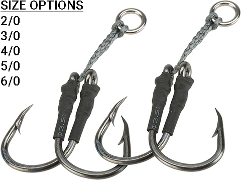 5x Doppel Jigging Assist Haken - Salzwasser Angeln Köder