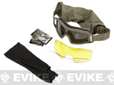 Revision Wolfspider Deluxe Goggles with 2 Spare Lenses - Tan