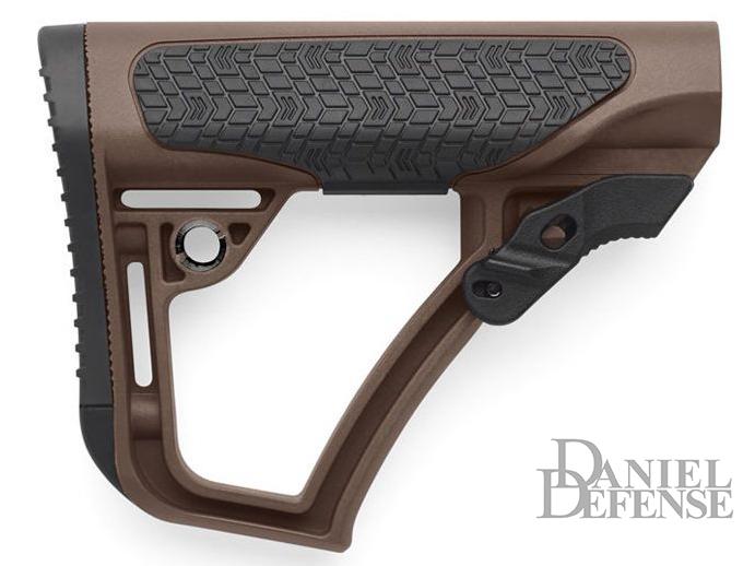 Daniel Defense Collapsible Mil-Spec Buttstock (Color: Mil Spec+ Brown / Concave & Convex Pad Set)