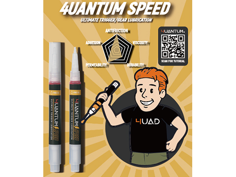 4UAD SmartAirsoft 4uantum Performance Airsoft Lubricant Pen (Package: 1 Pen)