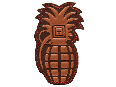 5.11 Tactical Pineapple Grenade Leather Morale Patch