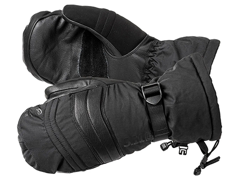 5.11 Tactical URSA 3-In-1 Primaloft Insulated Mitts (Color: Black / Small)