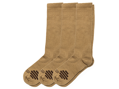 5.11 Tactical Duty Ready Plus OTC Socks (Color: Dark Coyote / Large / 3 Pack)