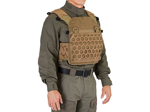 Ace Link Armor Patrol Laser-Cut Vest Anti-Stab, Black / XXL