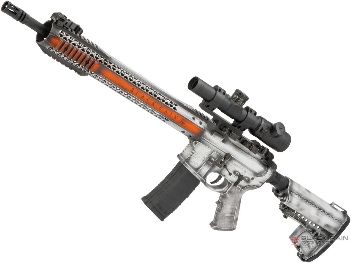 EMG Custom Cerakote Black Rain Ordnance BRO M4 SPEC15 Airsoft AEG by King Arms (Color: Storm Trooper / Force)