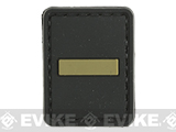 Evike.com PVC Hook and Loop Letters & Numbers Patch Black/Tan (Symbol: -)