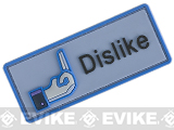 Dislike IFF PVC Hook & Loop Morale Patch - Blue