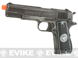 Evike.com Nostradamus Custom Armorer Works Molon Labe Gas Blowback Airsoft Pistol with Angel Custom Tac-Glove Grips (Sign: Taurus)
