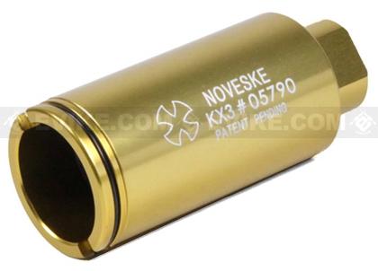 Madbull Noveske KX3 Adjustable Sound Amplifier Flashhider (Color: Gold / 14mm Negative)