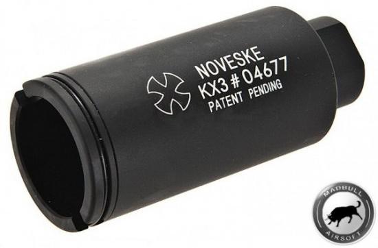 Madbull Noveske KX3 Adjustable Sound Amplifier Flashhider (Color: Black / 14mm Positive)