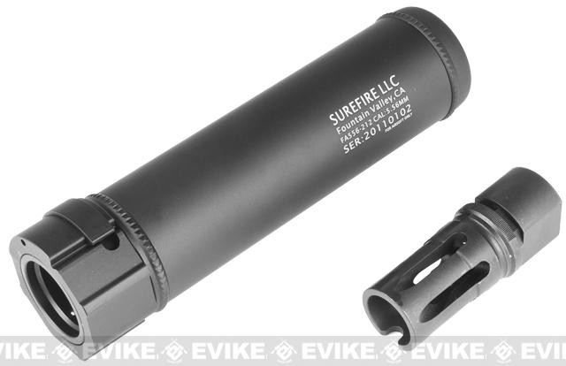 z Surefire Licensed Airsoft QD Mock Suppressor 6 Barrel Extension for Airsoft by Madbull