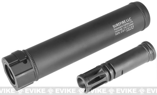 z Surefire Licensed Airsoft QD Mock Suppressor 7.5 Barrel Extension by Madbull