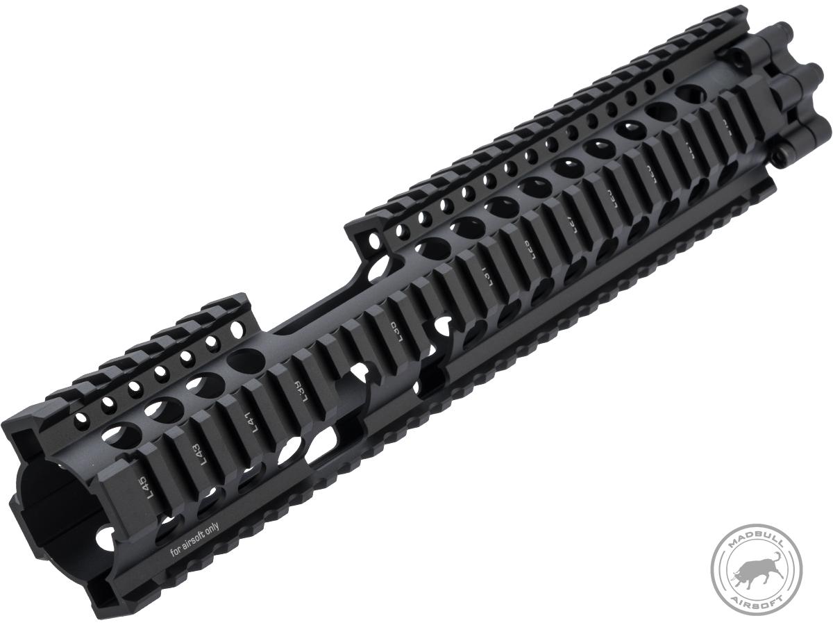 Madbull Licensed Daniel Defense AR15 FSP Lite Rail CNC Aluminum Airsoft Handguard (Color: Black / 12)