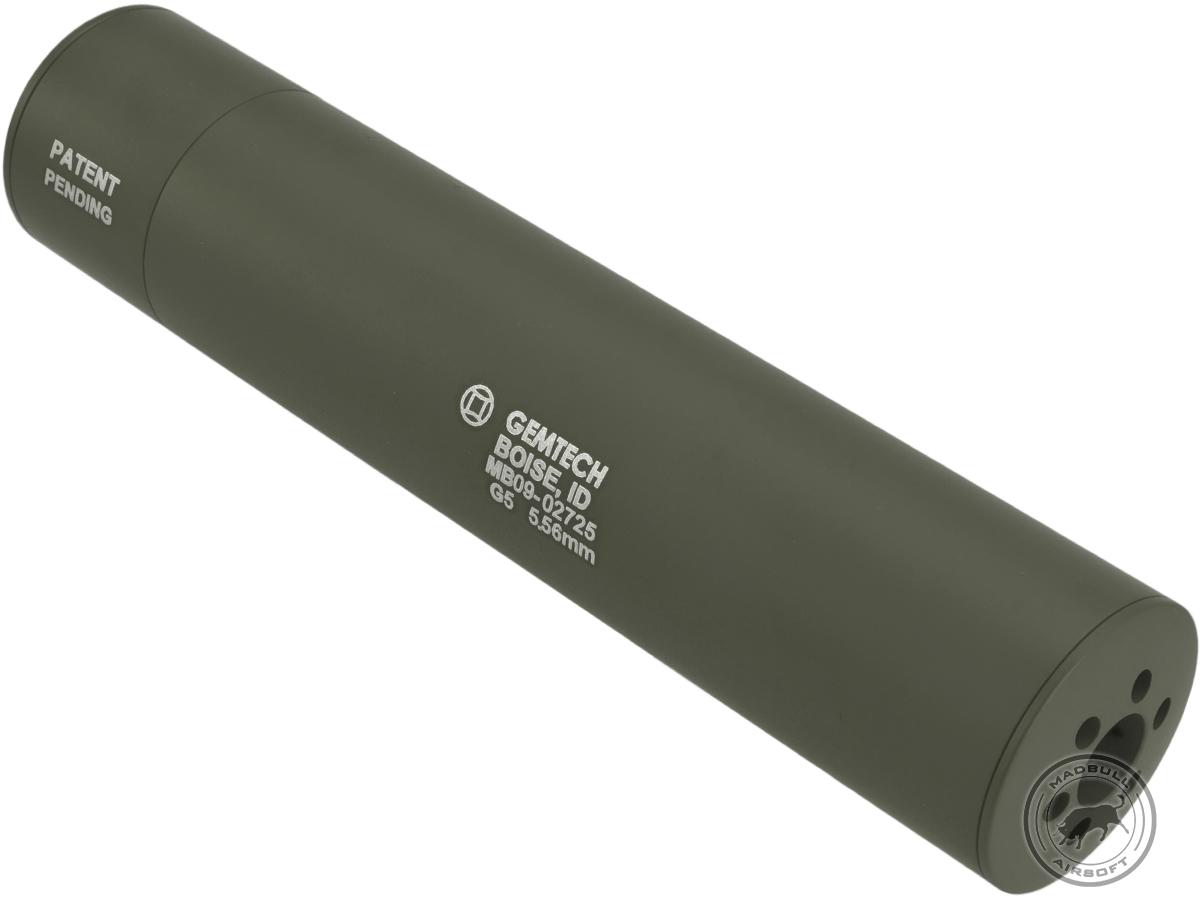 Madbull Gemtech QD Mock Suppressor Barrel Extension with Flashhider (Color: OD Green)