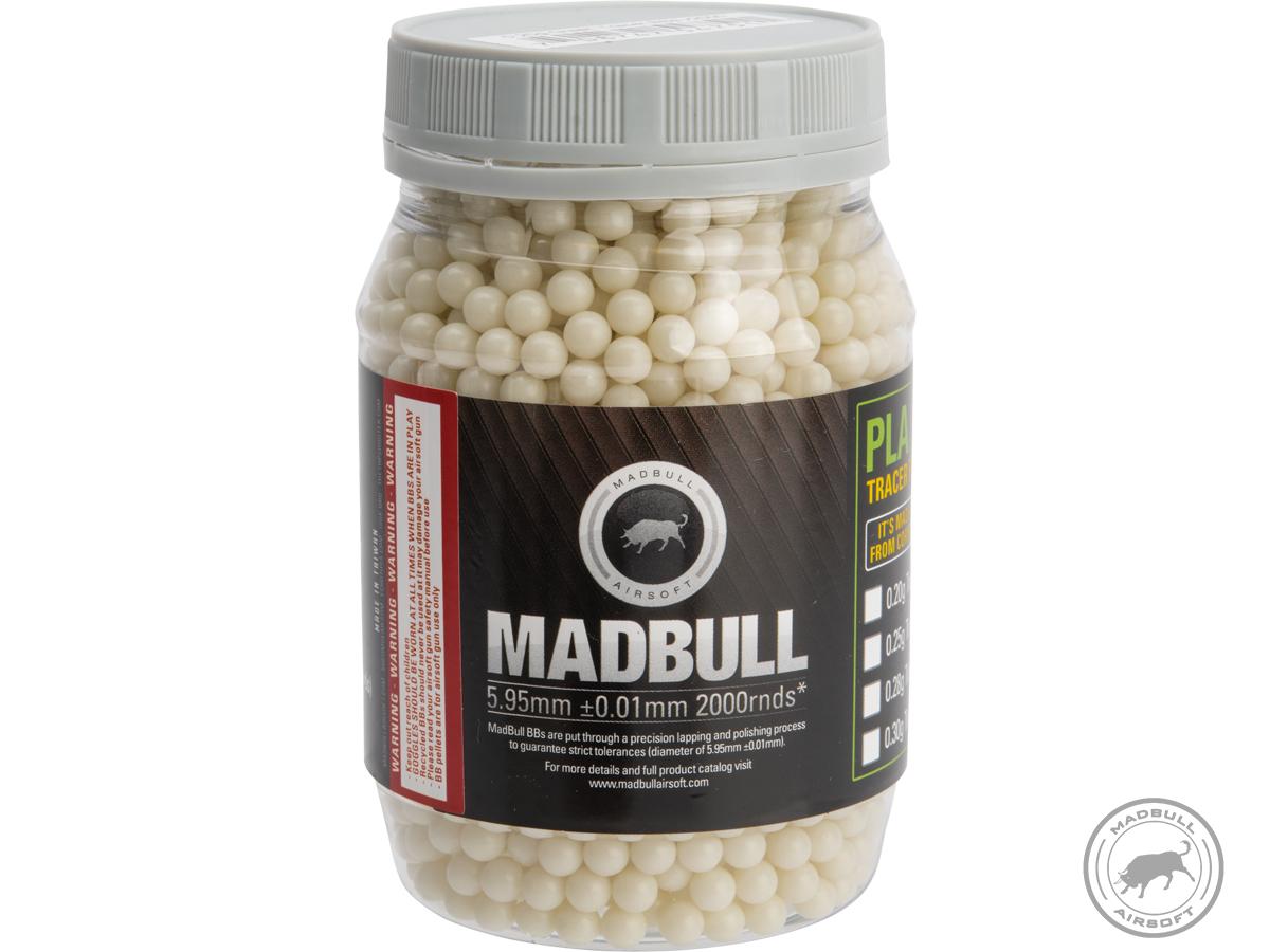 MadBull Precision 6mm Airsoft Tracer BB (Model: .20g Alien Green / 2000rd Bottle)