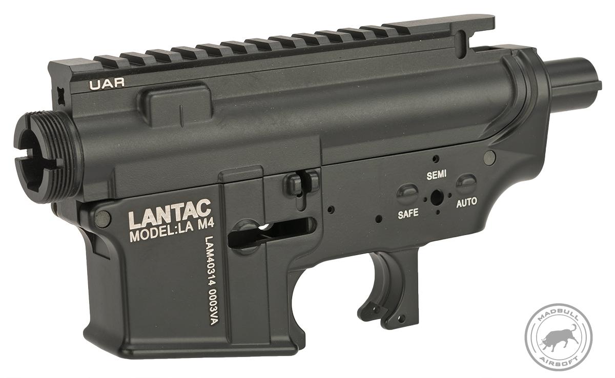 Madbull Licensed Full Metal LANTAC Ver. 2 Receiver for M4/M16 Airsoft AEGs - Black