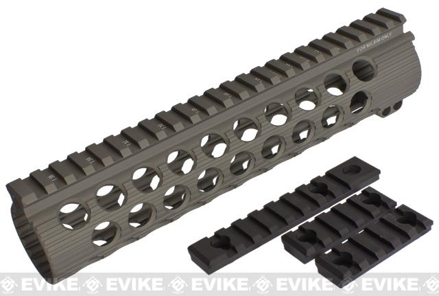 Troy Industries Licensed TRX Battle Rail for M4 Series AEG by Madbull Airsoft (Color: Dark Earth / 9)