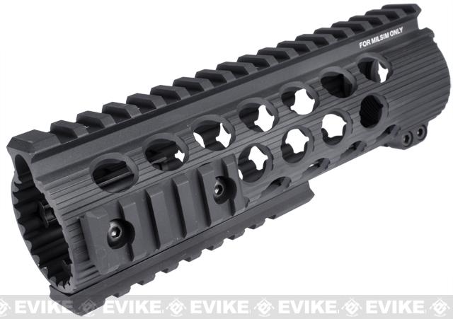 Troy Industries Licensed TRX Battle Rail for M4 Series AEG by Madbull Airsoft (Color: Black / 7)