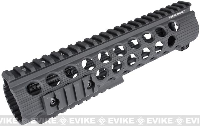 Troy Industries Licensed TRX Battle Rail for M4 Series AEG by Madbull Airsoft (Color: Black / 9)