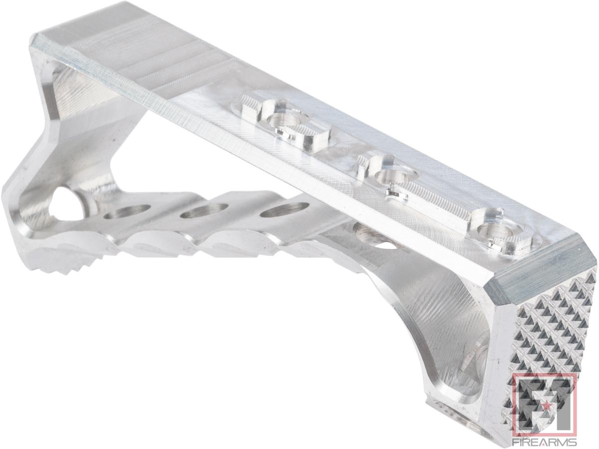 F-1 Firearms Aluminum Skeletonized M-LOK Foregrip (Type: Silver / Raw / Non-Paracord Wrapped)