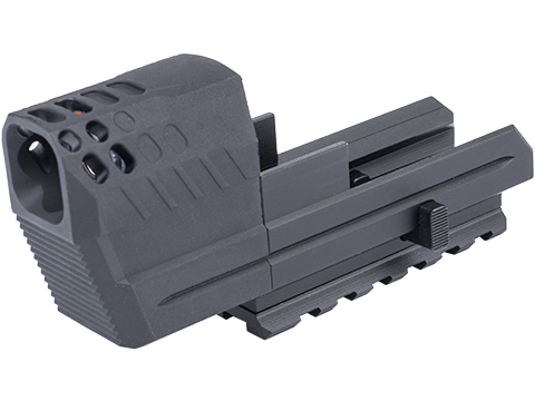 Matrix QD Bright Blaster Spitfire Rechargeable Tracer Compensator for SIG Sauer M17 Gas Blowback Airsoft Pistols (Color: Black)