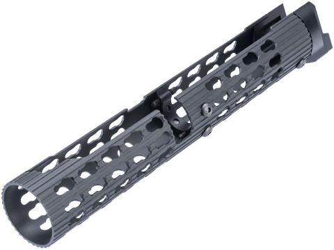 5KU Tubular Keymod Handguard for AK Airsoft AEG Rifles (Model: Black / VS-25 / CYMA Version)