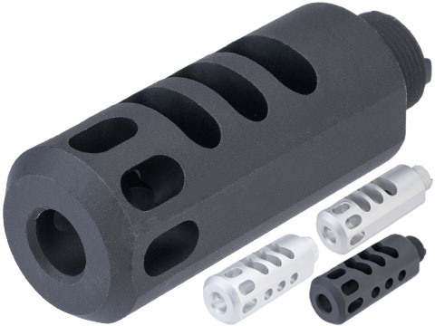 5KU Muzzle Compensator for TM Hi-Capa Gas Blowback Pistol Comp-Ready Barrels (Model: Type 2 / Two-Tone)