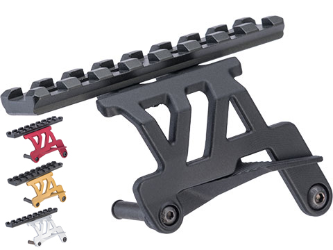 5KU Aluminum Custom Optic Rail Mount for Hi-Capa Series Gas Airsoft Pistols (Color: Black)