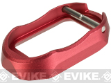 5KU CNC Machined Aluminum Spy Style Mag Well for Tokyo Marui Hi-Capa GBB Airsoft Pistols (Color: Red)