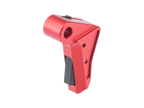 5KU FI CNC Flat Trigger for Elite Force Glock Gas Blowback Airsoft Pistols (Color: Red/Black)