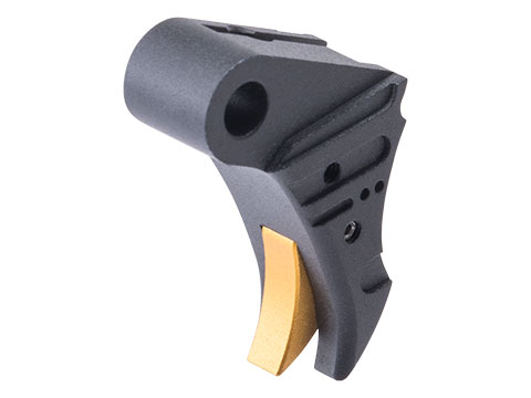 5KU EX Style Enhanced CNC Trigger for Elite Force Glock Gas Blowback Pistols (Color: Black-Gold)