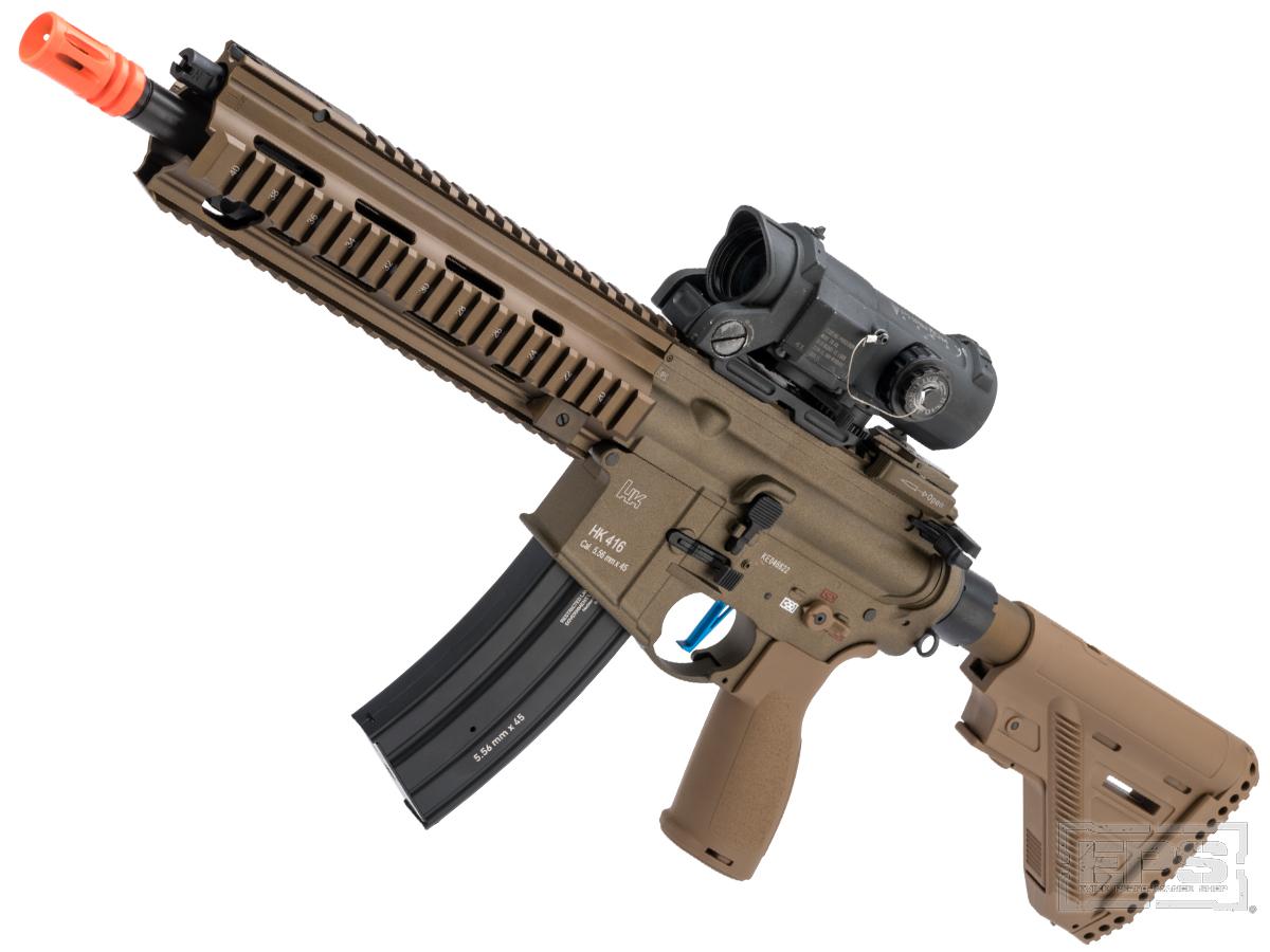 Evike Performance Shop Custom VFC H&K 416 A5 AEG Airsoft Rifle (Color: Tan / 400 FPS / Gate TITAN)